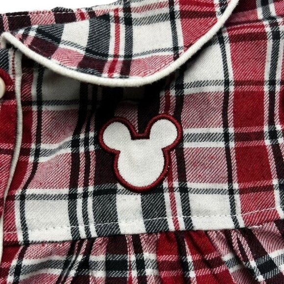 Disney Girls Plaid Mickey Mouse Nightgown Size 9-10 Years - Picture 3 of 6
